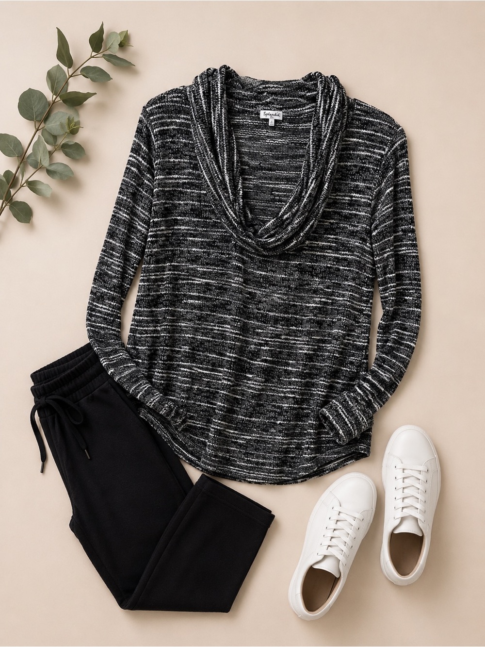 Splendid Striped Marled Sweater